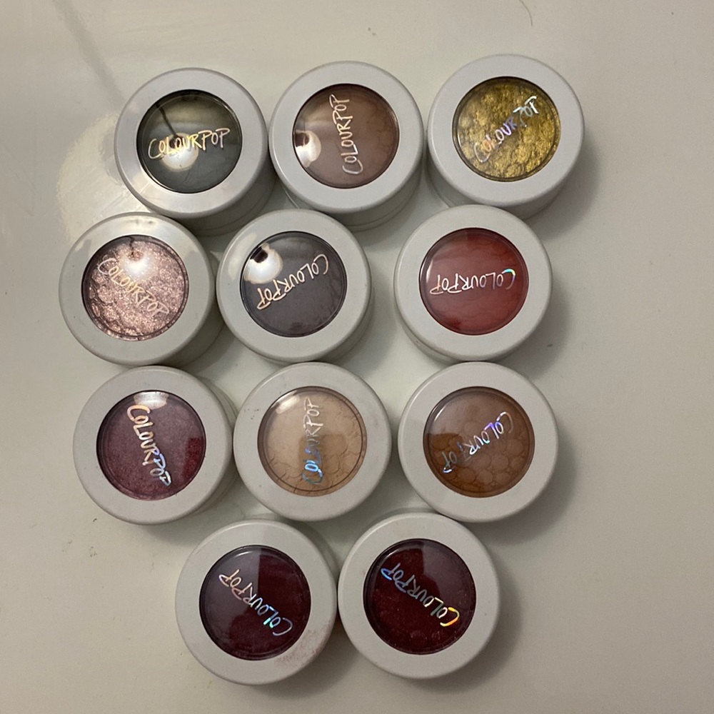 Colour pop super shock shadow bundle.